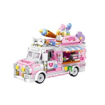 미니블럭 아토미니 디저트트럭 나노블록 00887LI, 혼합색상