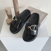 벨레페 여성용 디오르 푹신푹신 데일리 키높이 애나멜 슬리퍼