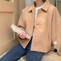 베러스윗 여성용 카라넥 레글런 숏코트