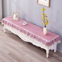 알럽홈 더블 레이어 TV장 패브릭 매트, 퍼플