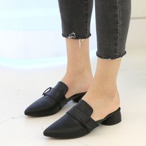 여성용 델리온 스틸레토 청키힐 블로퍼