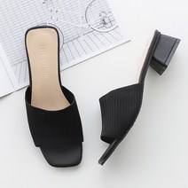 멜팅나인 여성용 삭스니트 뮬슬리퍼 KY422