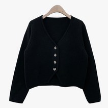 슈가펀 여성용 온리 브이넥 버튼가디건