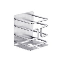 무어 다용도 면도기 콘센트 홀더 걸이, 실버, 1개