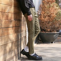 머시따 베이직 10부 워싱 면바지