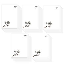 한국의 꽃 캘리그라피 무지엽서, 겨울 소나무, 100개
