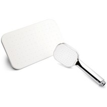 어반테라스 모던 심플 해바라기 샤워기 헤드 + 욕실용 샤워기 헤드 화이트, 1세트