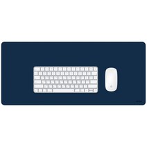 소이믹스 심플리 가죽 와이드 논슬립 책상 매트 SODESK2, 네이비