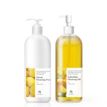 어스로하 대용량 유자 클렌징 폼 + 카렌듈라 클렌징 오일 세트, 1세트