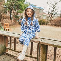 르샤누아 아동용 고스트 후디 상하 바지 세트