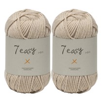 세븐이지 뜨개실 2p, 704번 베이지M, 110m