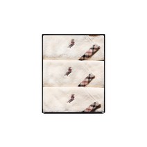 닥스 훈트 고리 핸드 프리미엄 타올 60g 30수 면사, 베이지, 3개