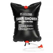 BUCK703 간편 휴대 캠프 샤워기 대용량 20L, 혼합색상, 1개