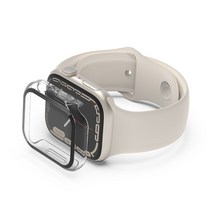 벨킨 애플워치 템퍼드 커브 강화 유리 + 범퍼 케이스 40mm 41mm OVG003zz, 투명(VOG003zzCL)
