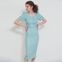 벰버 SUMMER TWEED MIDI SKIRT