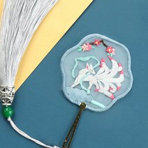 자수 책갈피 DIY 패키지 세트, 1세트, 구미호