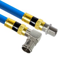 마하링크 골드 고급형 RF 안테나 5C 꺾임 연장 동축 케이블, MLZ-GRLAB030(블루)