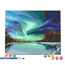 아이러브페인팅 DIY 명화그리기 4050, 밤하늘의 오로라