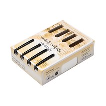 종이문화 헬로우아트 캘리플러스 엽서지 0 스노우화이트 100p + 붓펜 4p 세트, 1세트