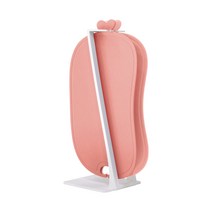 이놀 TPU 이유식 안심 도마 2종 + 전용 거치대 세트, 핑크로즈(도마), 단일색상(전용거치대)