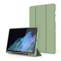 모란카노 S펜 수납 스마트 커버 태블릿PC 케이스, 올리브그린