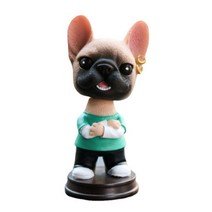 어반카 차량용 피어싱 불독 형제 인형, 혼합색상, 1개