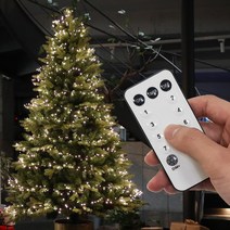 조아트 크리스마스 트리전구 LED 쥬얼리와이어(연결형) 지네전구 블랙선 웜등 200구 + 400구 16.5m 어댑터 + 리모컨, 혼합색상