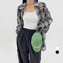 바블링브룩 여성용 루즈핏 체크 남방