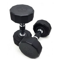 파워헬스 12각 우레탄 아령 블랙 2p, 6kg