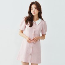 로엠 RE 배색카라 트위드 원피스 RMOWC25RT5