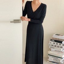 보리맘 랩 롱 리본 임산부 원피스 A270