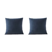 파스텔 무지 깔끔한 디자인 색감이 예쁜 소파쿠션 2p, 인디고블루