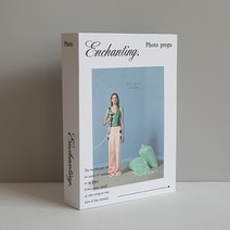진심디자인 감성소품 모형책, TM-12 파란배경의여인