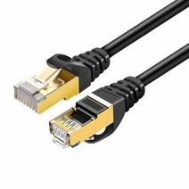 CableCreation CAT7 SSTP 프리미엄 10Gbps 랜케이블 3m, 블랙, 1개