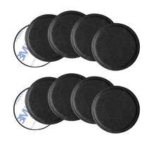 올리보 휴대폰 PU가죽 스틸 플레이트 1.25mm 원형, 블랙, 10개