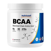 뉴트리코스트 BCAA 워터멜론맛, 1개, 270g