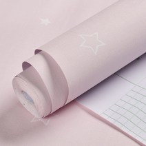 마켓에이 별모양 방수 벽 시트지, 라이트핑크