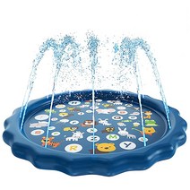 스윔어바웃 유아용 알파벳 분수 매트, 블루