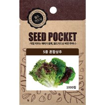 월드가드닝 정원 텃밭 좋은 씨앗 5종 혼합상추, 5종혼합상추 씨, (1000개)1개, 1개
