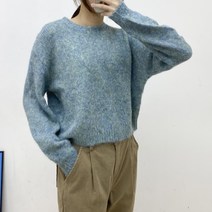 여성용 아크크롭 라운드 니트 MGBKTS122