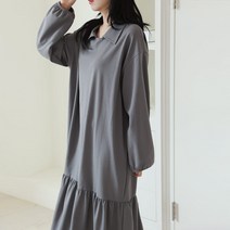 보리맘 부니 카라 빅사이즈 롱 원피스 임부복 G744