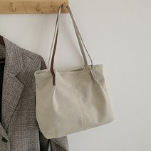 더플로우 데일리 빈티지 배색 캔버스백