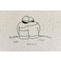 영바영 심플 도어 현관 발매트, 10 베이지