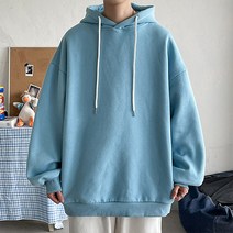 봄 풀오버 캐주얼 오버핏 무지 후드티