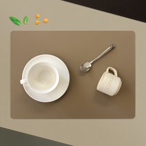 로야 실리콘 테이블 매트 스퀘어, 피넛 커피, L
