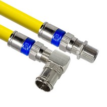 마하링크 국산 고급형 RF 안테나 옐로우 5C 꺾임 연장 동축 수제작 케이블 10M, MLZ-RLAY100(옐로우)