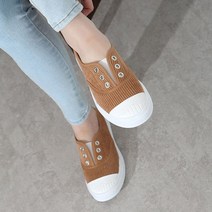 디아 엠버스 끈없는 골덴 밴딩 코듀로이 스니커즈 2.5cm