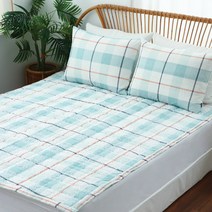 아망떼 마인드 시어서커 리플 침대패드, MINT