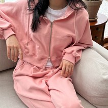 비트 투웨이 크롭 후드집업
