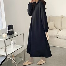 보리맘 기모 루나 빅사이즈 임부 후드 원피스 G129